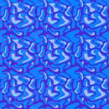 Abstract bubble bright blue pattern and background. Seamless pattern. vector