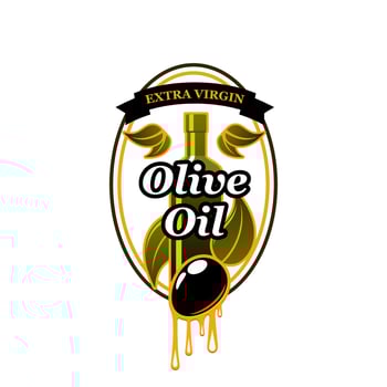 Vector olives bunch icon for olive oil