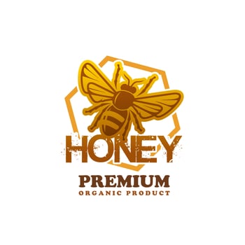 Honey product bee vector premium product icon
