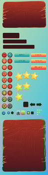Woody Game Vector Elements