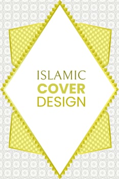 white pattern islamic cover design, for cover ,background, banner, decoration. vector