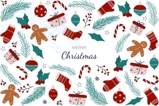 merry Christmas background vector