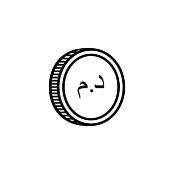 Morocco Currency Icon Symbol, Moroccan Dirham, MAD Sign. Vector Illustration