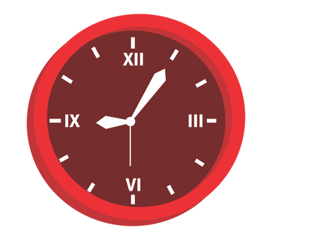 Object - Clock with Circle shape png