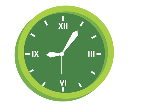 Object - Clock with Circle shape png