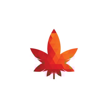 Cannabis Logo Design. cannabis leaf nature logo vector icon