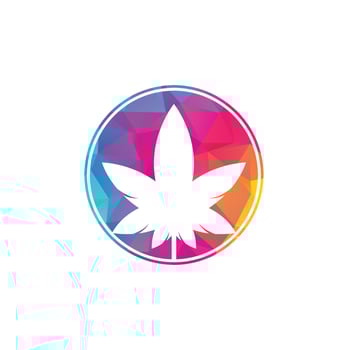 Cannabis Logo Design. cannabis leaf nature logo vector icon
