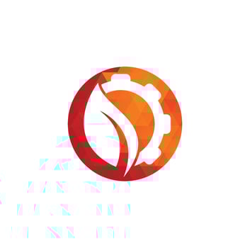 Gear leaf logo vector logo template. Gear and leaf logo combination. Mechanic and eco symbol or icon.