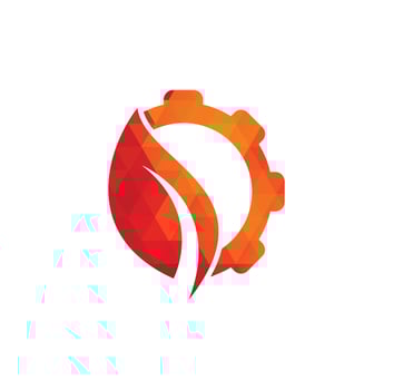 Gear leaf logo vector logo template. Gear and leaf logo combination. Mechanic and eco symbol or icon.