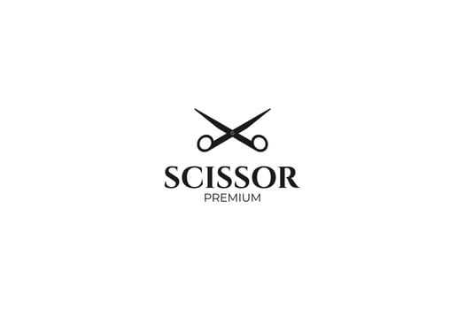 Scissor icon logo design vector template illustration