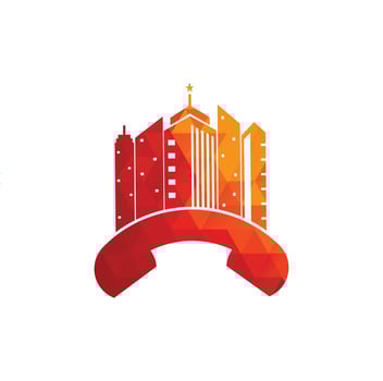 City Call vector logo design template. Phone City logo designs concept.