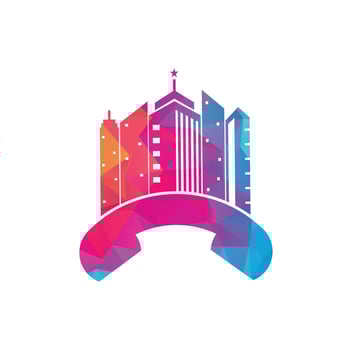 City Call vector logo design template. Phone City logo designs concept.