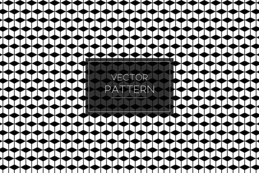 Cube tile line shape geometrical simple vector illustration seamless background