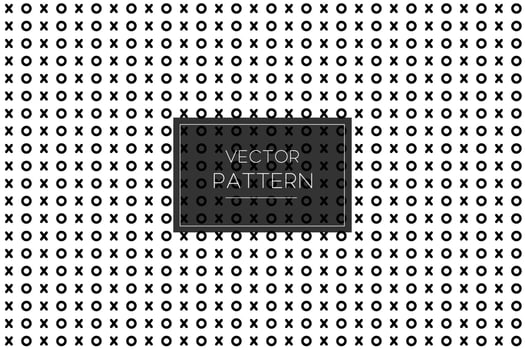 xo vector seamless pattern memphis line shapes in black and white background