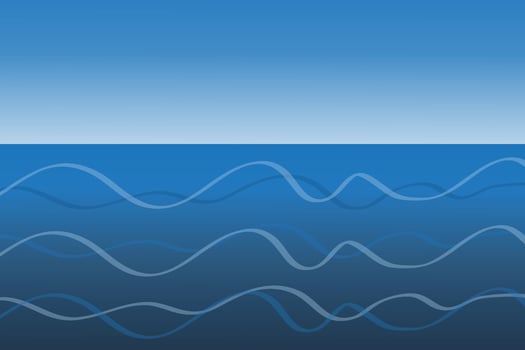 sea or beach abstract background in blue gradient color vector