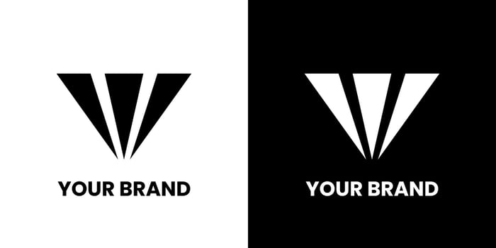 Initial letter w logo and wing symbol. brand design elements, Initial letter word logo icon, Initial Logo Template vector