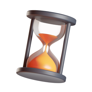Transparent Hourglass 3d Illustration png