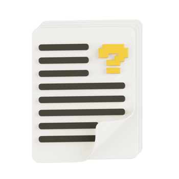 Question Paper 3d Illustration png