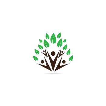 people tree logo vector