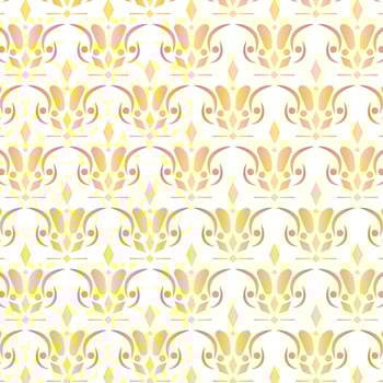 Luxury white ornament pattern design background vector
