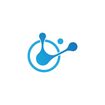 Molecule icon vector