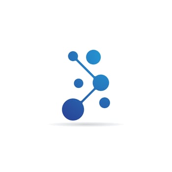 Molecule icon vector
