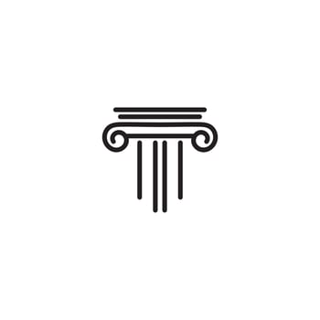 Column icon Template vector illustration