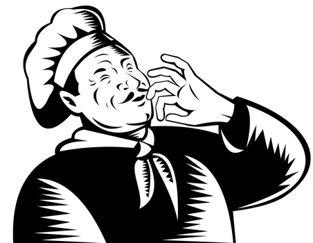 chef cook baker woodcut style png