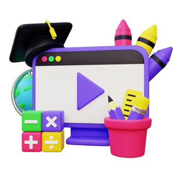 Online Course 3D Render png