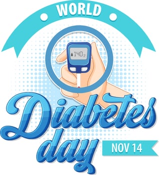 World Diabetes Day Poster Design vector