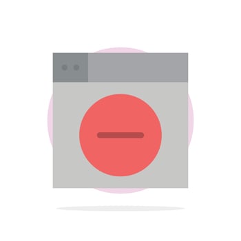 Web Design Less minimize Abstract Circle Background Flat color Icon vector