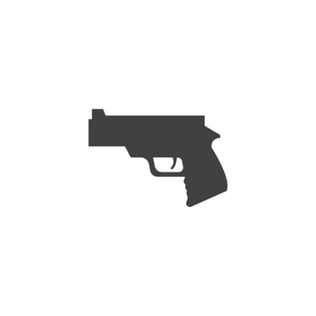 Gun Illustration Template vector icon