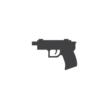 Gun Illustration Template vector icon