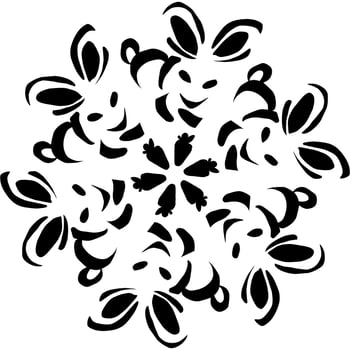 Cute rabbit tattoo designs vector