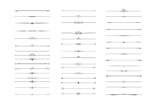 Set of Divider Book Page vector