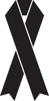 black awareness ribbon png