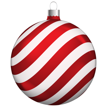 Red christmas balls object for decoration. png