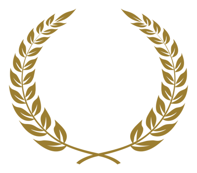 Laurel wreath,  a Symbol of the winner. Wheat ears or rice Sign Silhouette for Logo, Apps, Website, Pictogram, Art Illustration or Graphic Design Element. Format in PNG