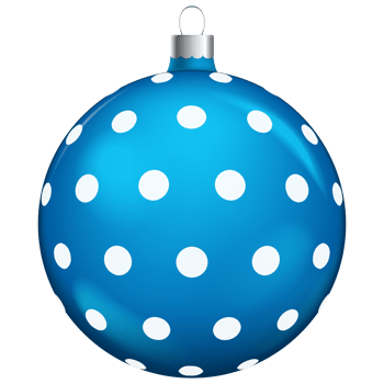 Blue christmas balls decoration isolated on white background. png