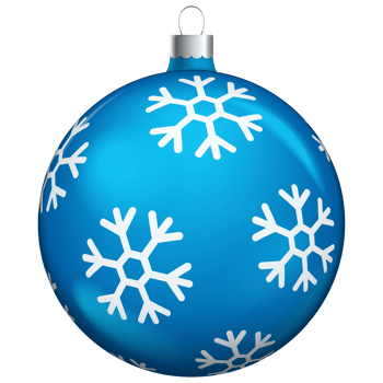 Blue christmas balls decoration isolated on white background. png