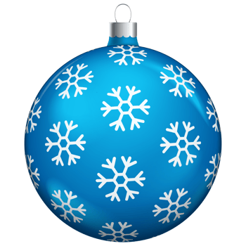 Blue christmas balls decoration isolated on white background. png