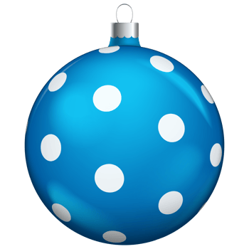 Blue christmas balls decoration isolated on white background. png