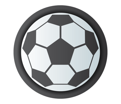 soccer ball icon symbol. Back to school object set in paper art item. png