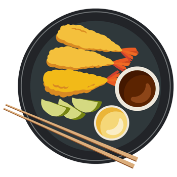 Tempura japanese food. png