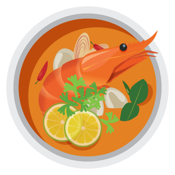 Tom yum kung thai food. png