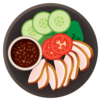 Grilled pork neck thai food. png