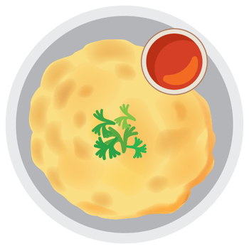 Omelet thai food. png