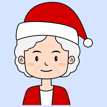 Christmas Grandma Illustration vector