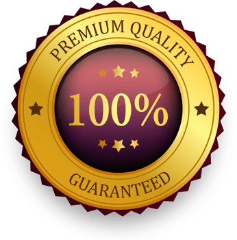 Realistic golden 100 percent labels and badges. Silver labels and badges of seal quality product illustration. png