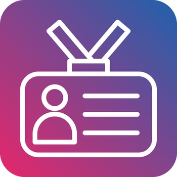 Student Card Icon Style vector
